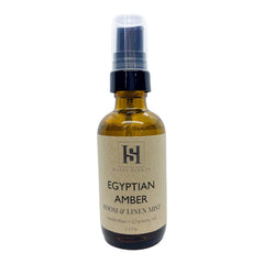 Happy Scents Egyptian Amber Room & Linen Mist 2 oz amber glass spray bottle