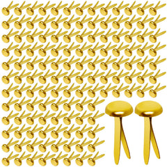 Hapy Shop Paper Brass Fasteners 8mm diameter 300 pack