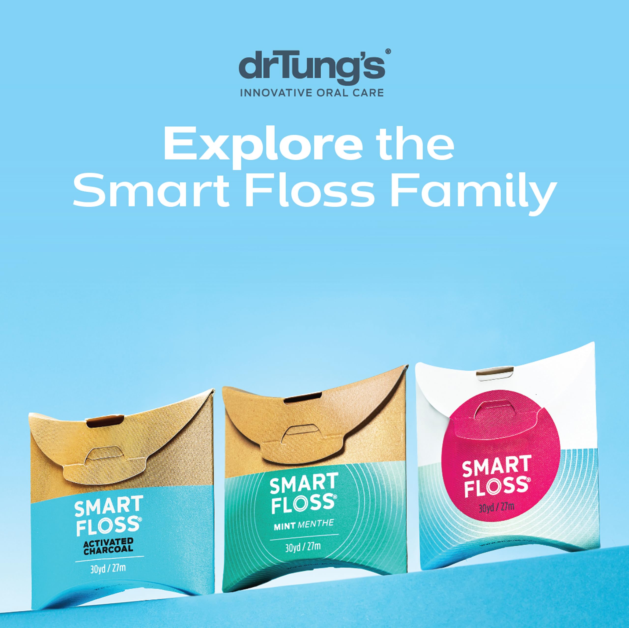 Natural wax coating on dental floss closeup