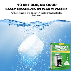 hard water descaling tablets for coffee makers limescale removal