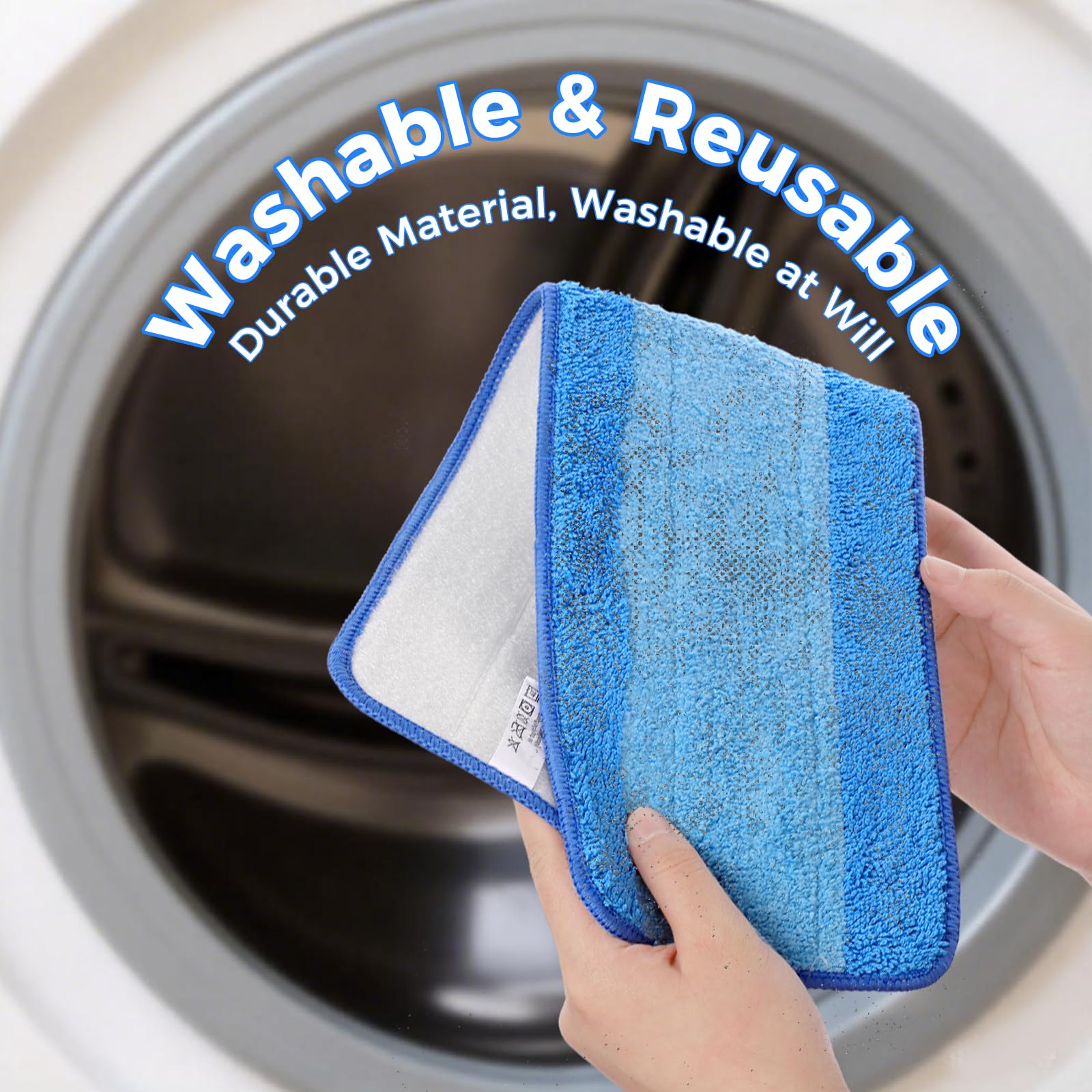 4 pack microfiber mop pads refills for 18 inch mops