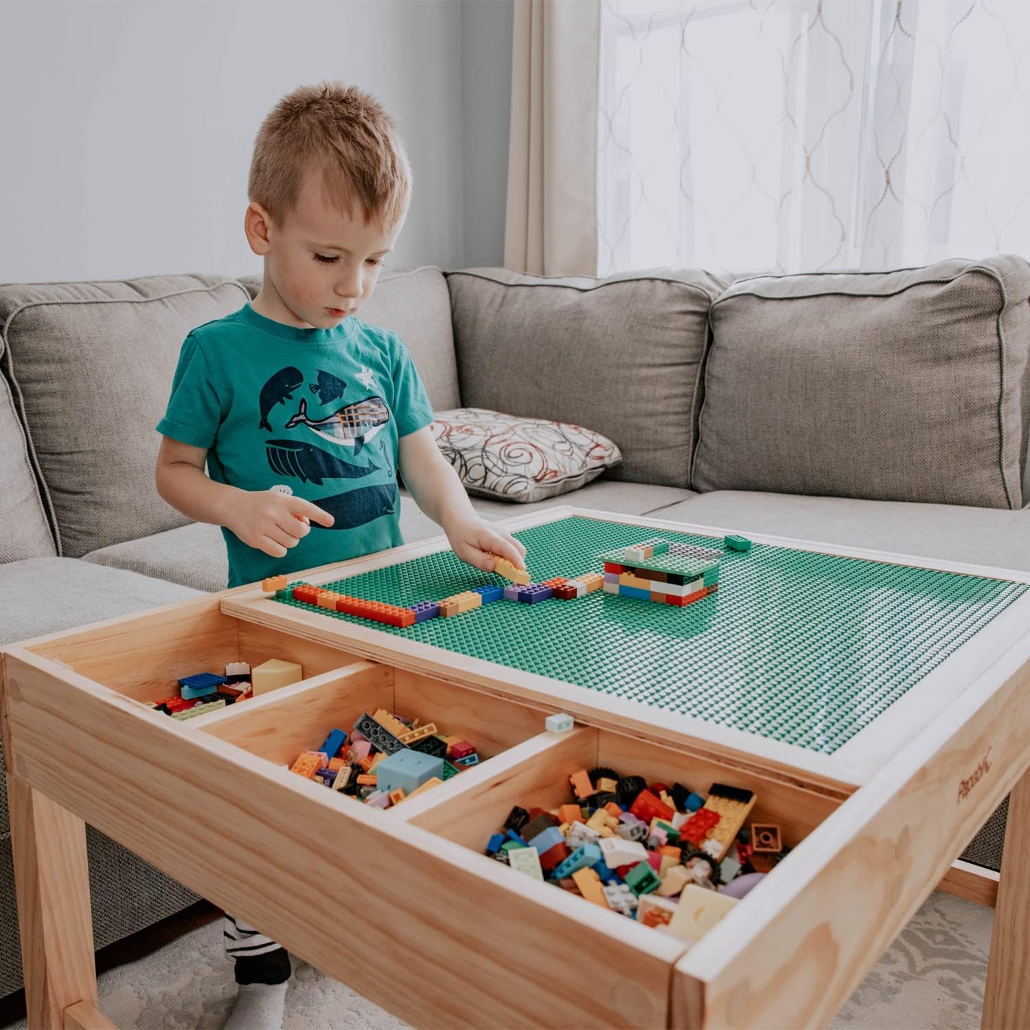 Table height 22.5 inches for ages 3 to 12