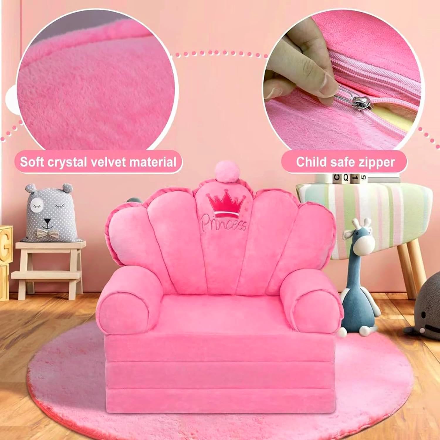 child safe zipper on cushion openings