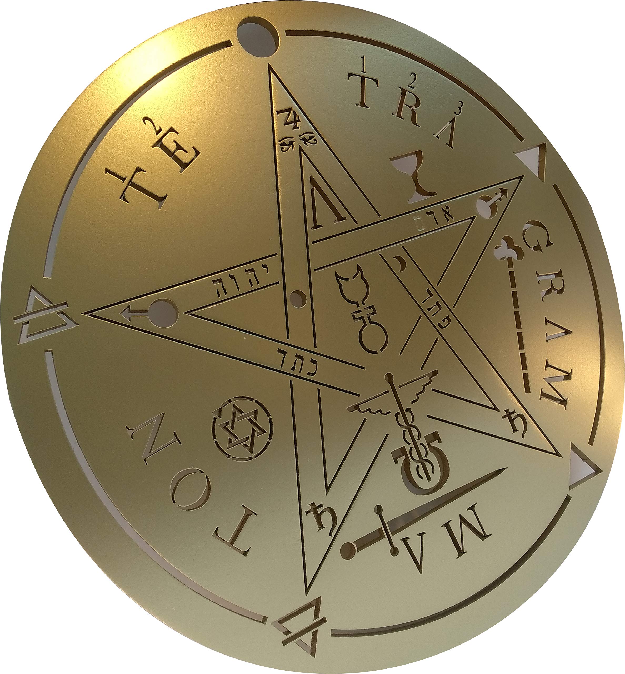 Elemental association pentagram wall decor