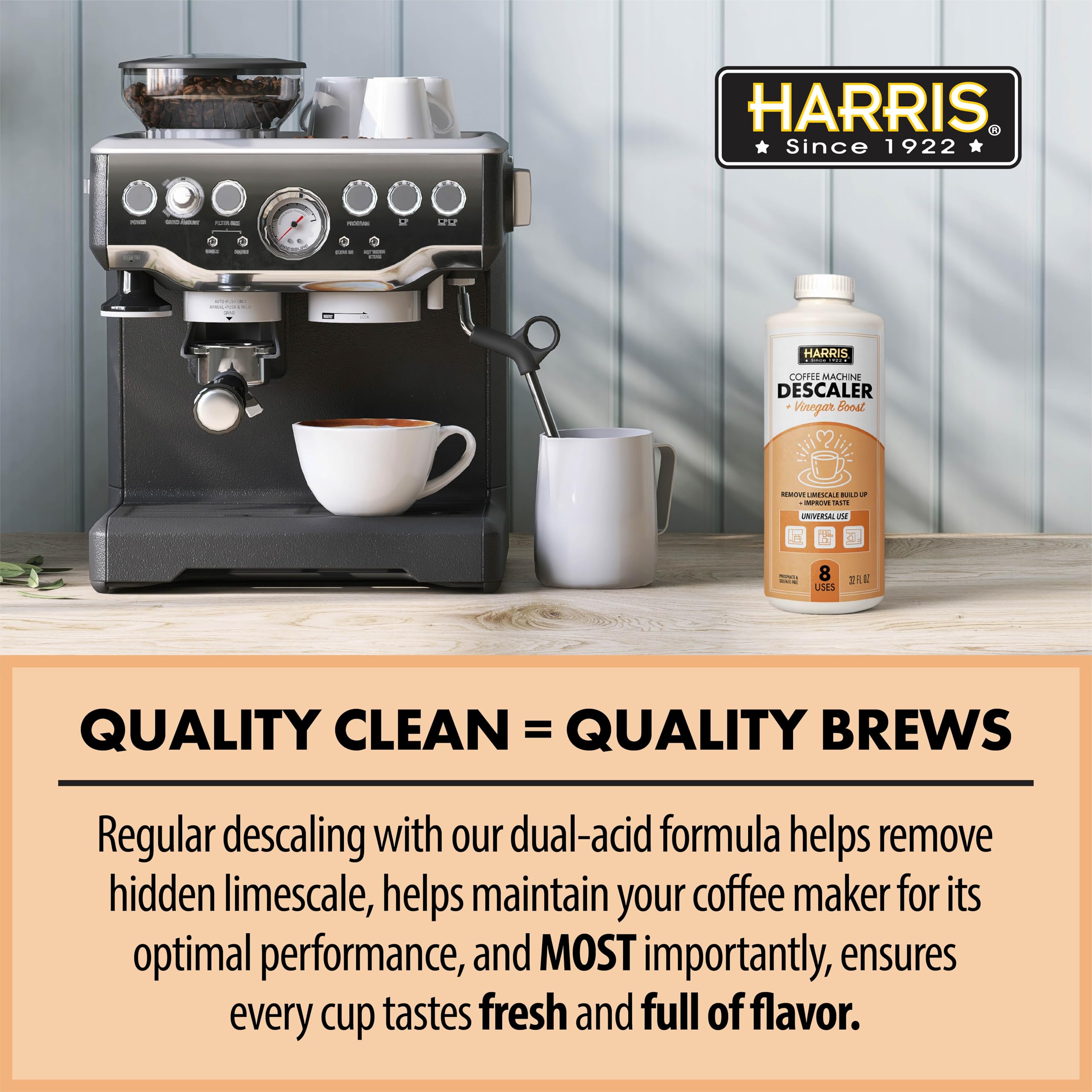 Descaling solution suitable for Keurig and Nespresso and more