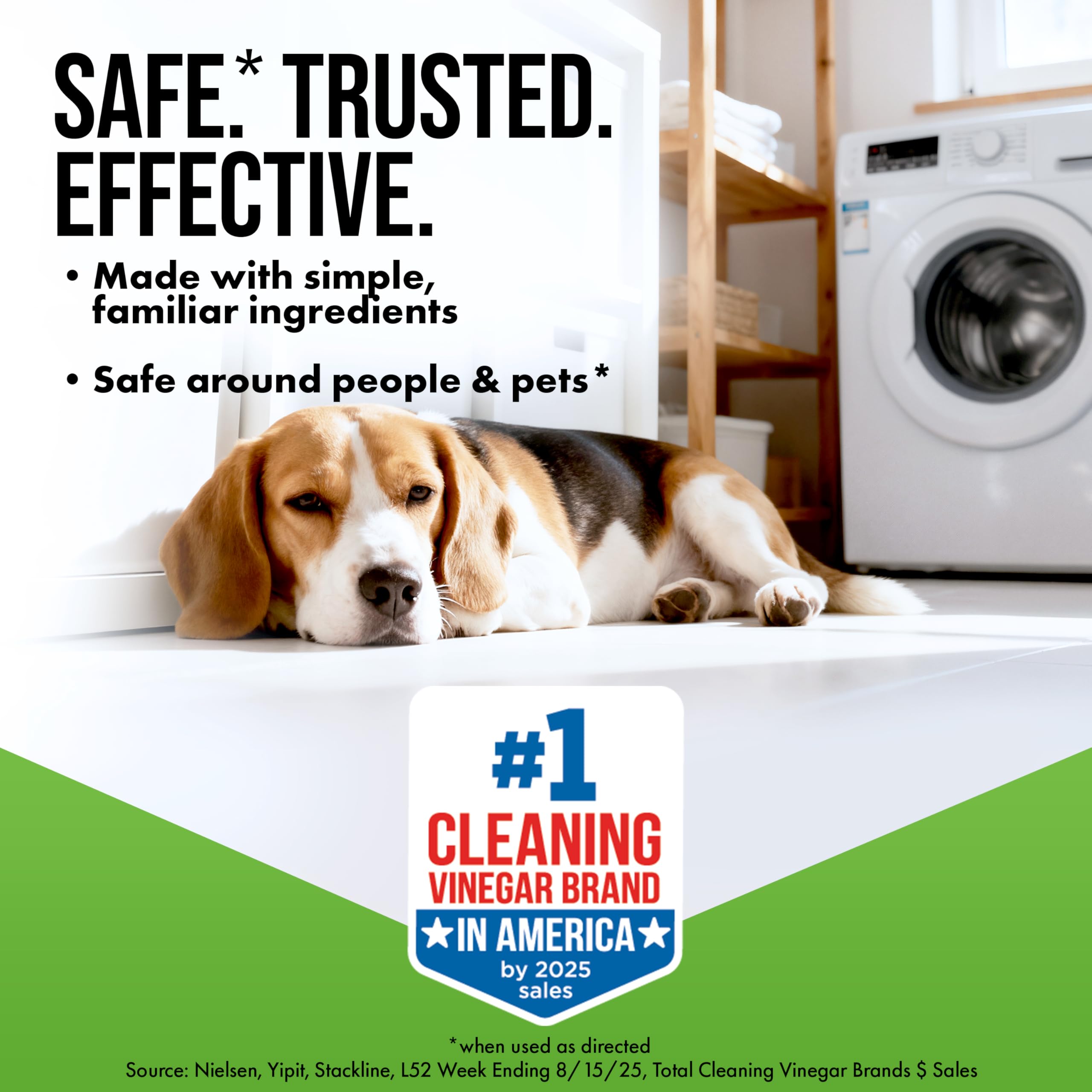 HARRIS concentrated vinegar multi surface cleaner label
