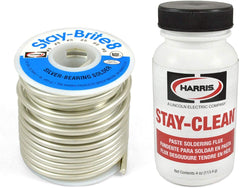 Harris Solder Kit SB861 & SCPF4 with Stay-Brite #8 Silver Bearing Solder