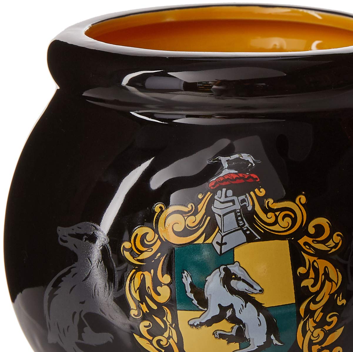 Hufflepuff house crest display mug