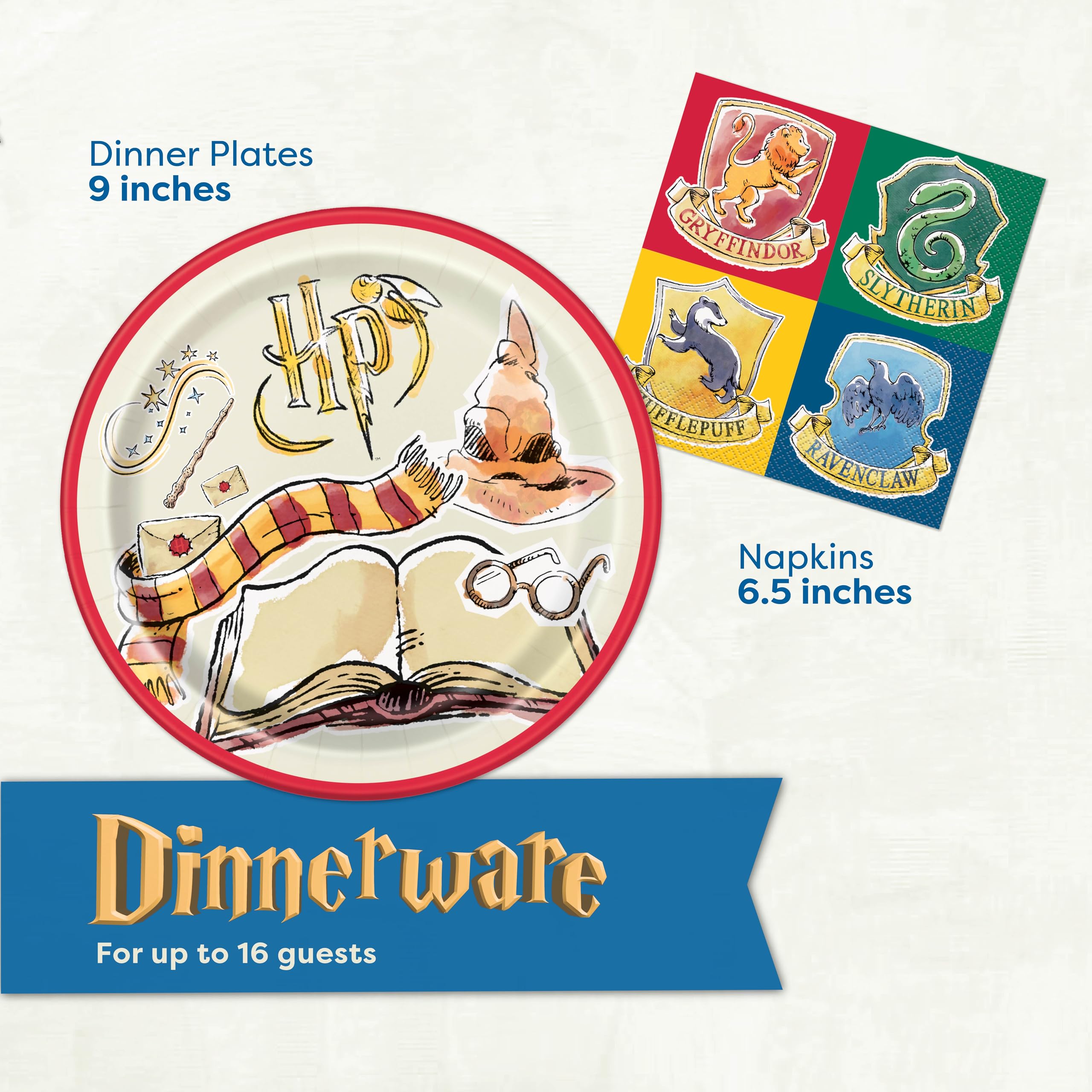 Harry Potter Birthday Decorations Kit includes 12 candles