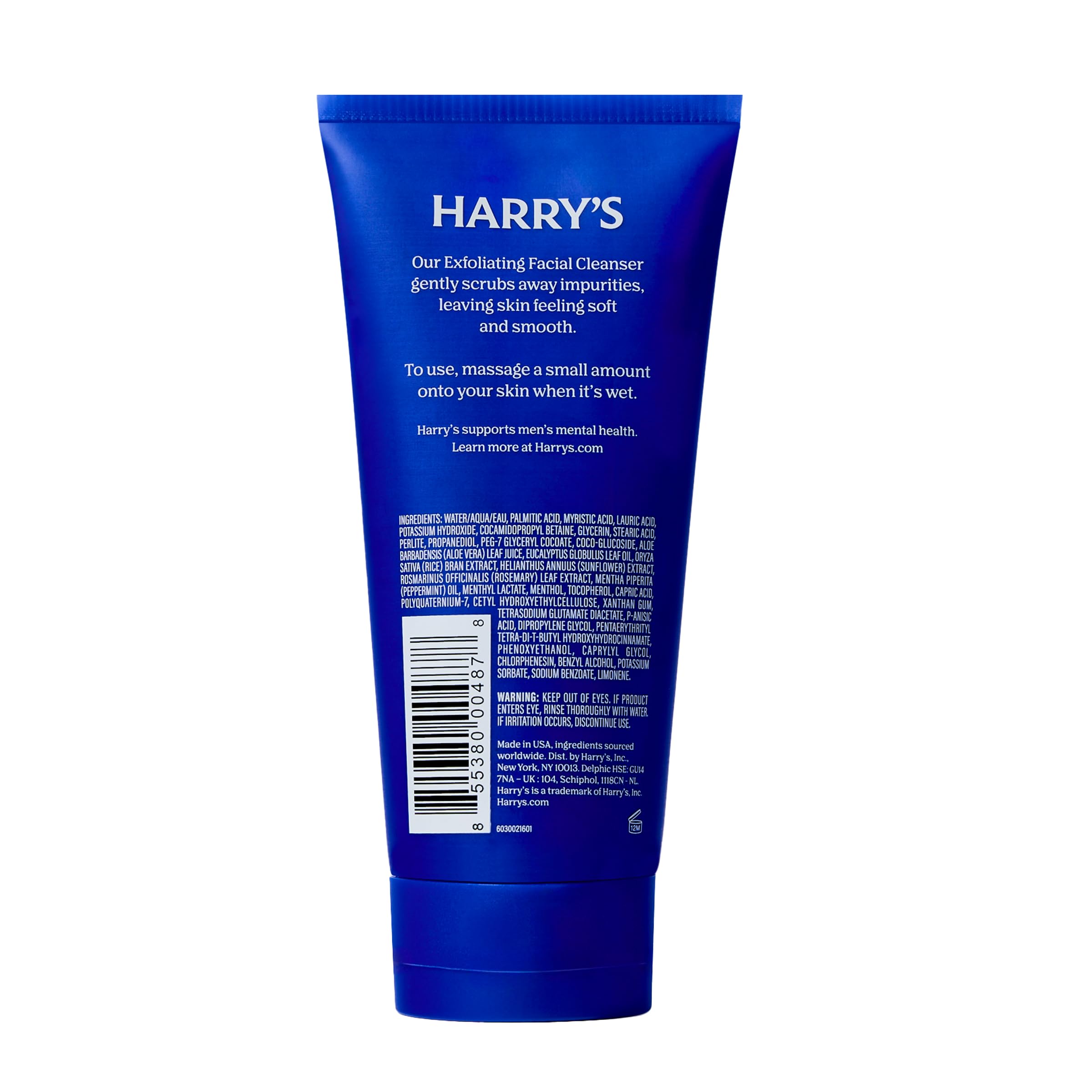 Exfoliating facial wash by Harry's for men 7.1 oz
