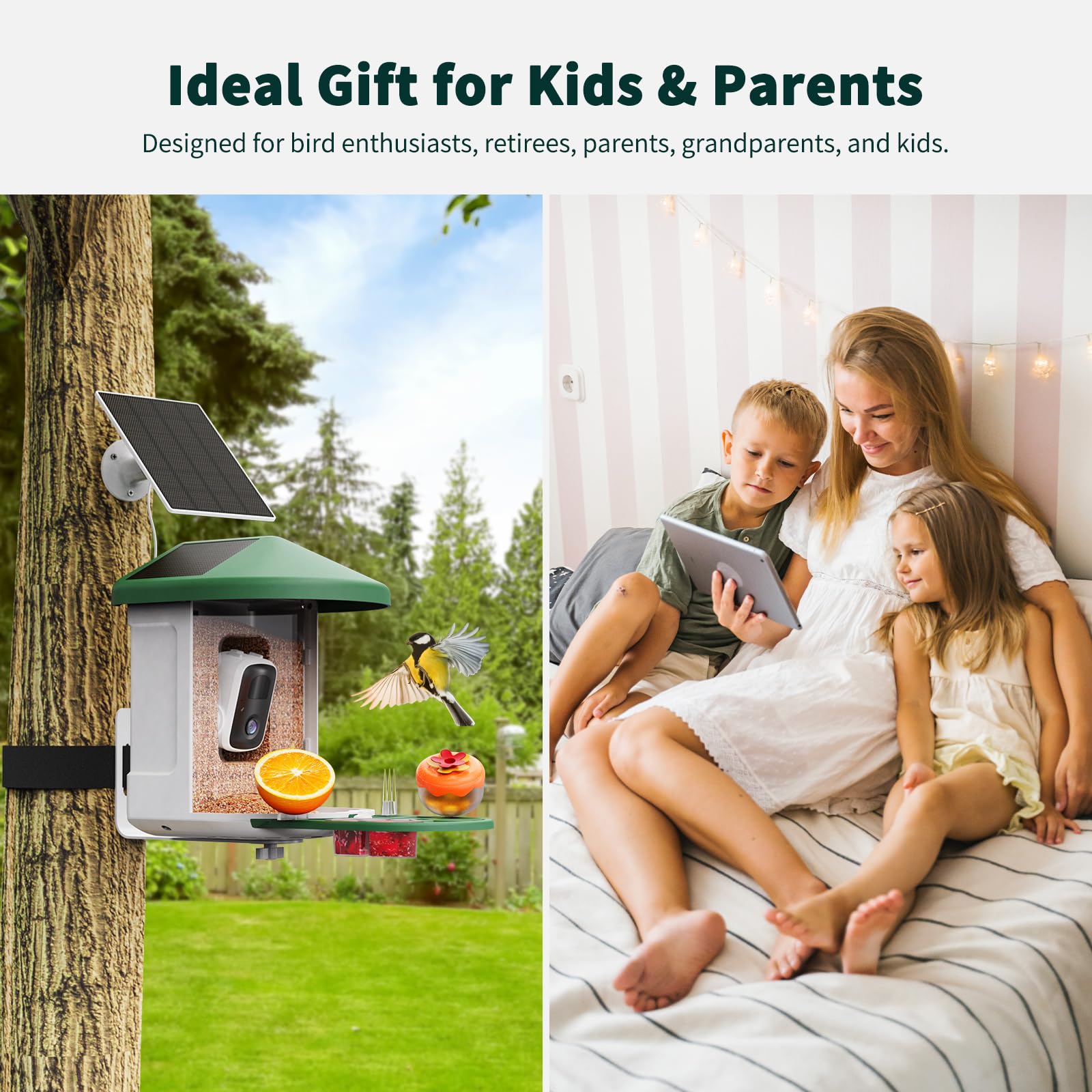 IP65 waterproof funnel design on bird feeder