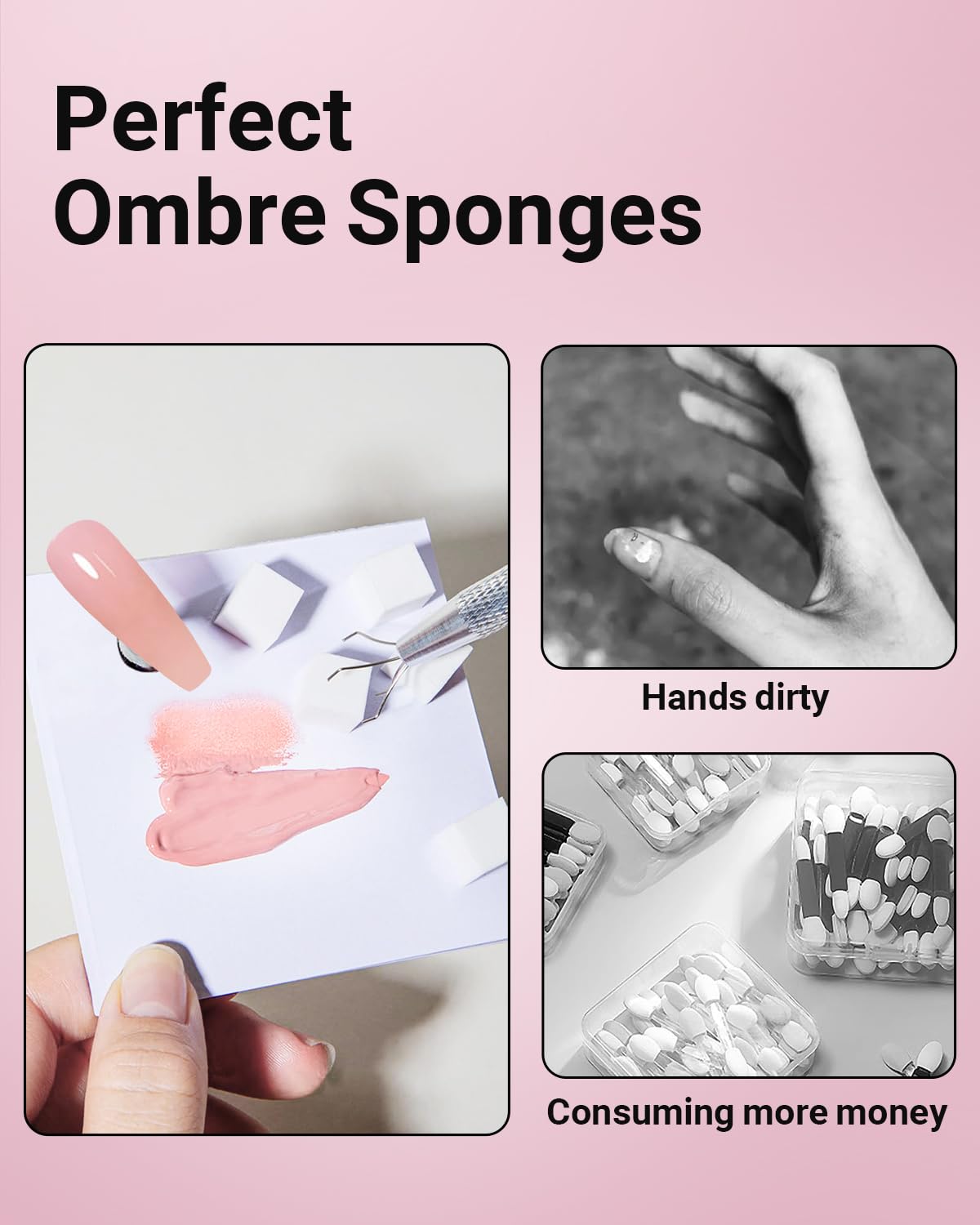 Springclip grabbing pen with Hasakhi nail sponges