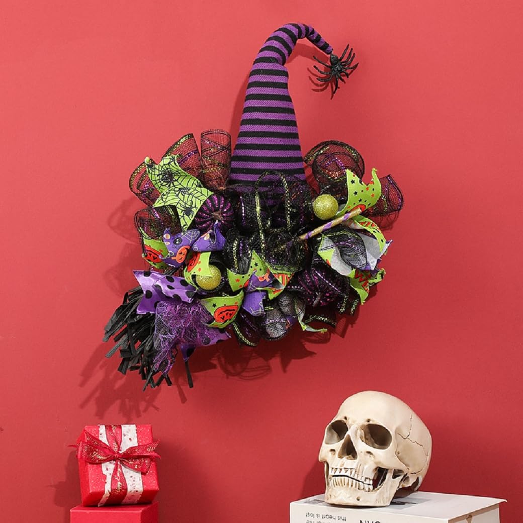 Hat Legs Halloween Front Door Outside Wreath packaging