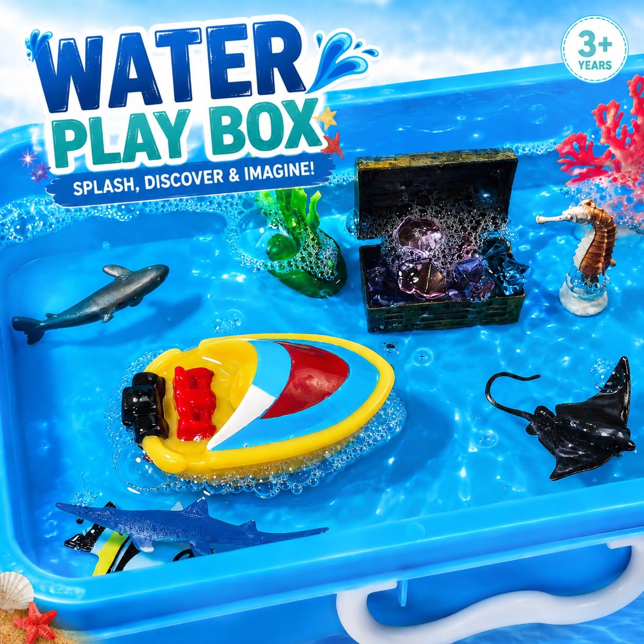 Boat tweezer scoop and sifter tools for play