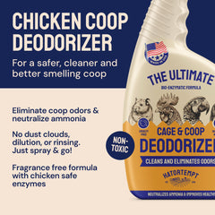 Hatortempt chicken coop cleaner 32 fl oz bottle
