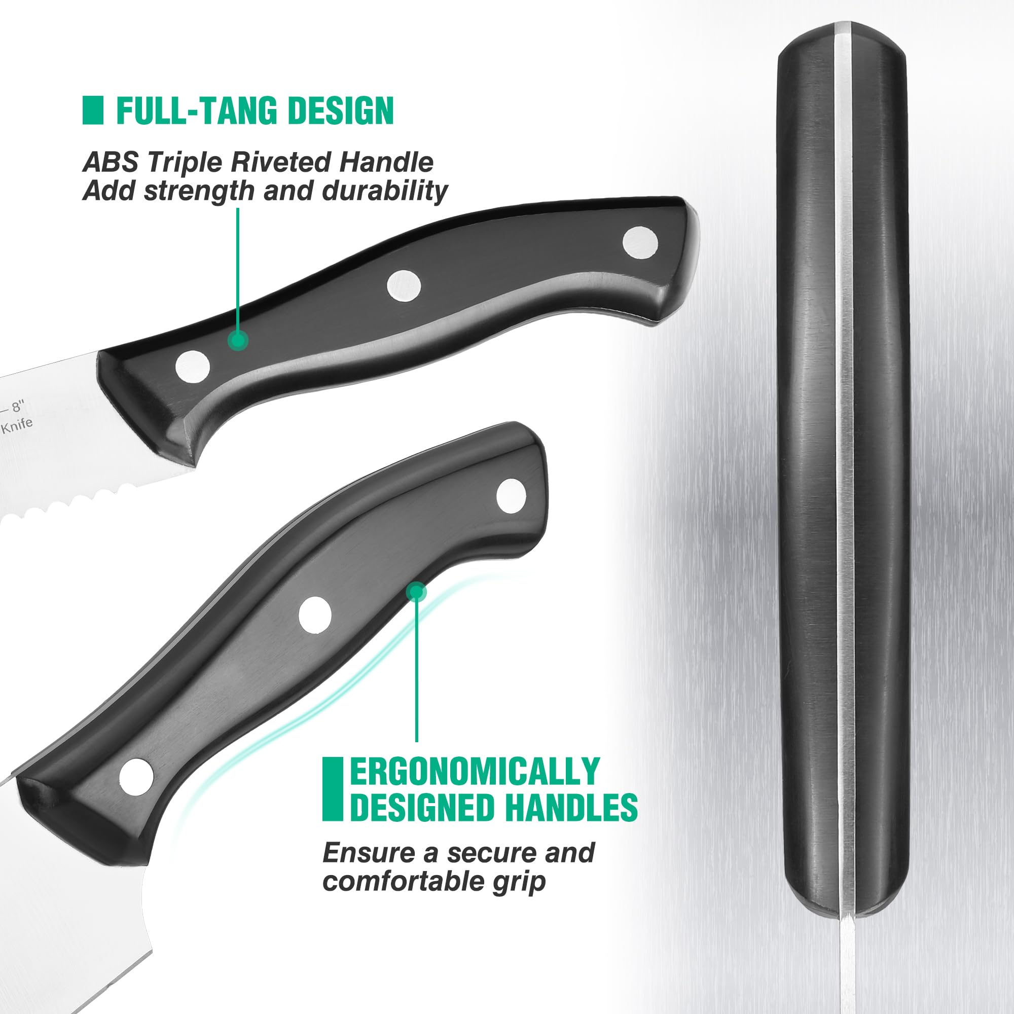 HAUSHOF 7 inch santoku knife