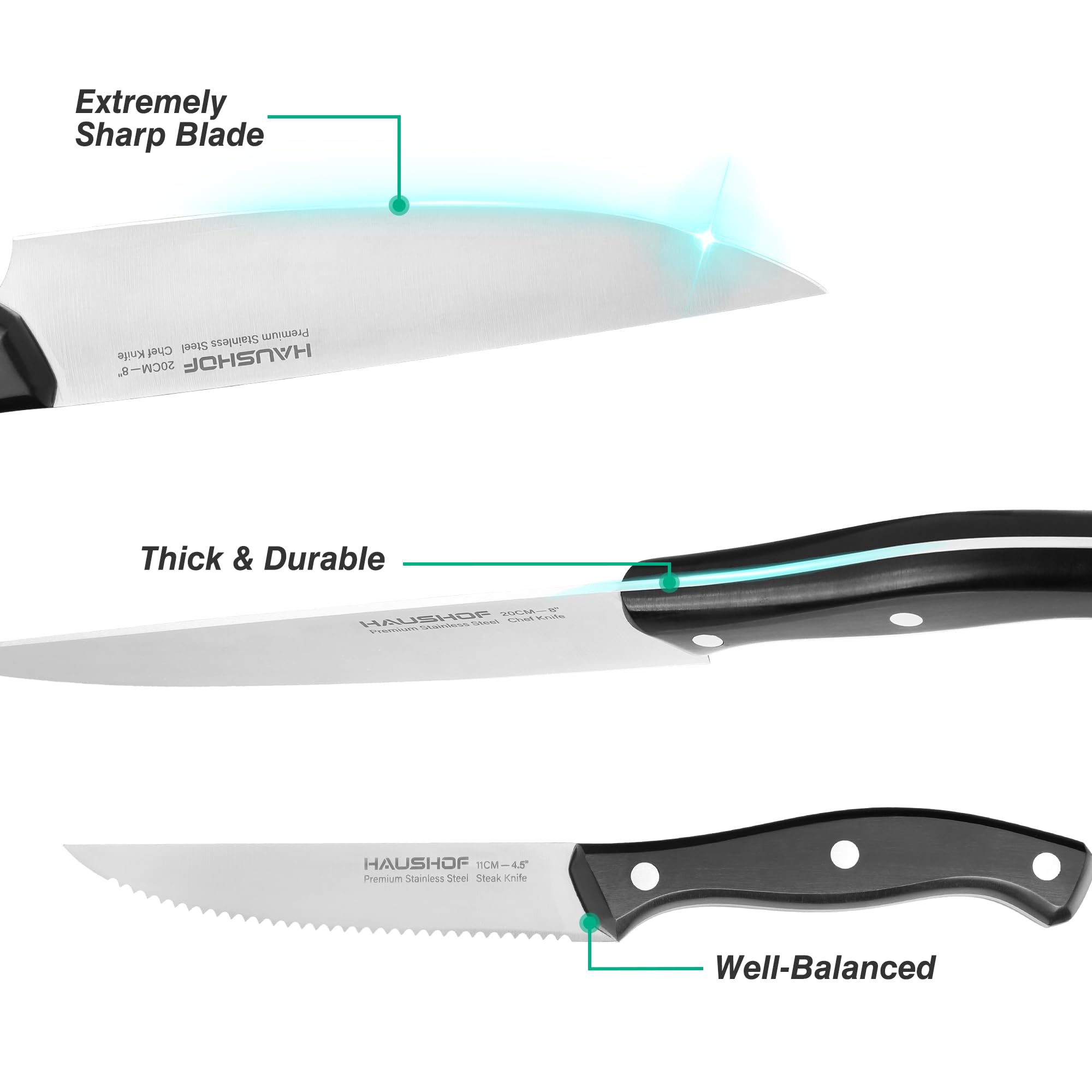 HAUSHOF 8 inch bread knife