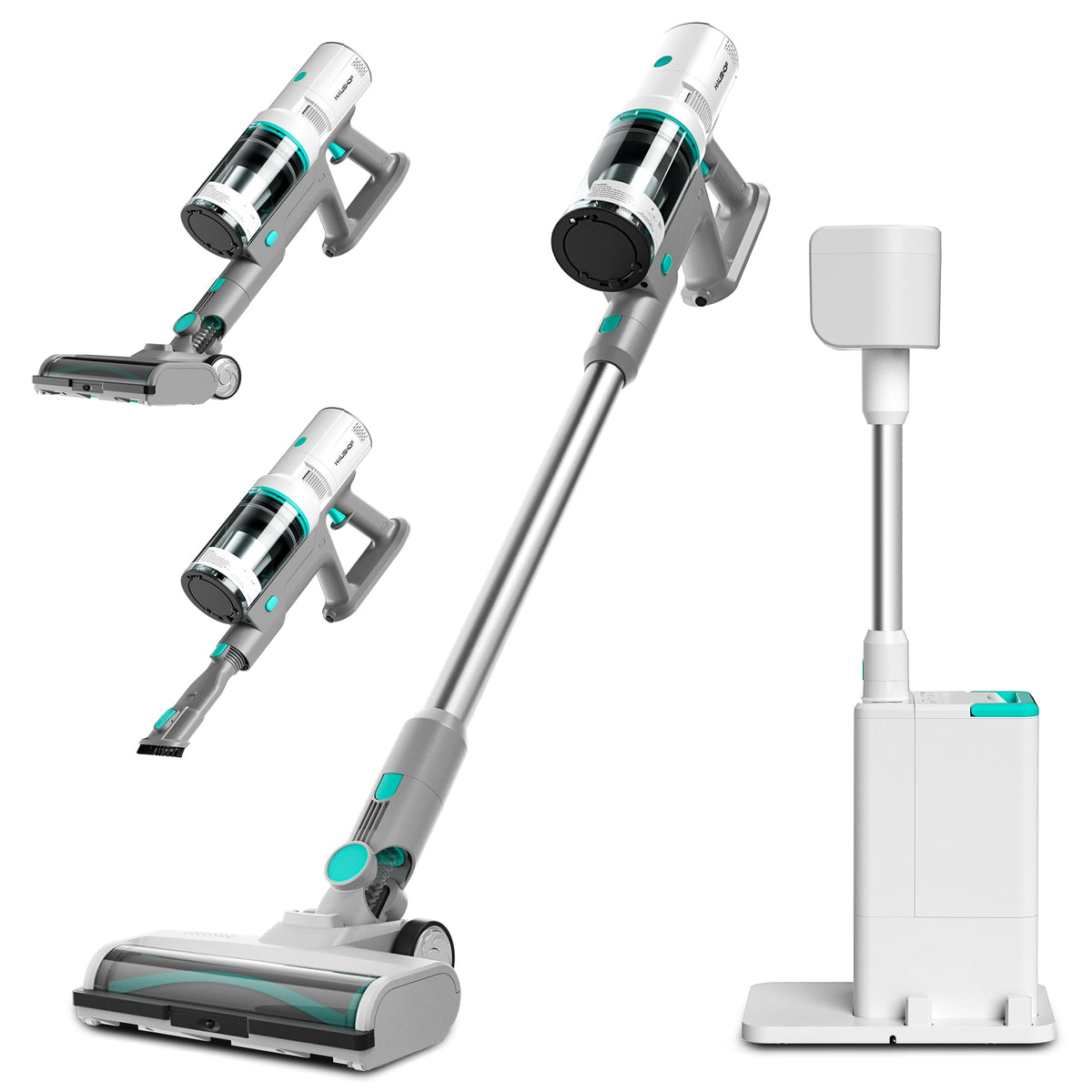 HAUSHOF cordless vacuum cleaner with auto empty station
