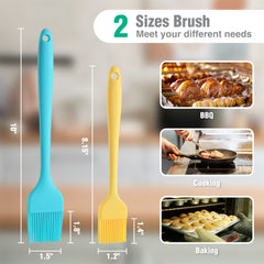HAUSHOF silicone basting brush 2 sizes large and small
