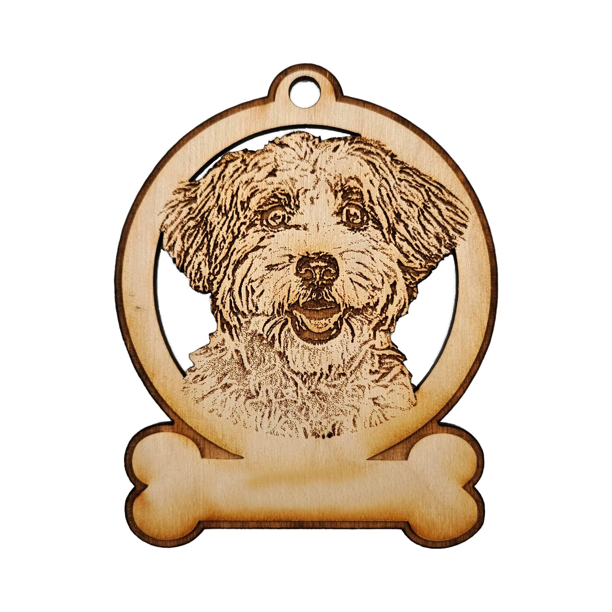 Havanese ornament wooden keepsake for Christmas tree