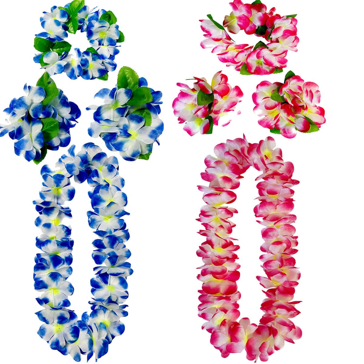 hawaiian leis necklaces 2 pieces