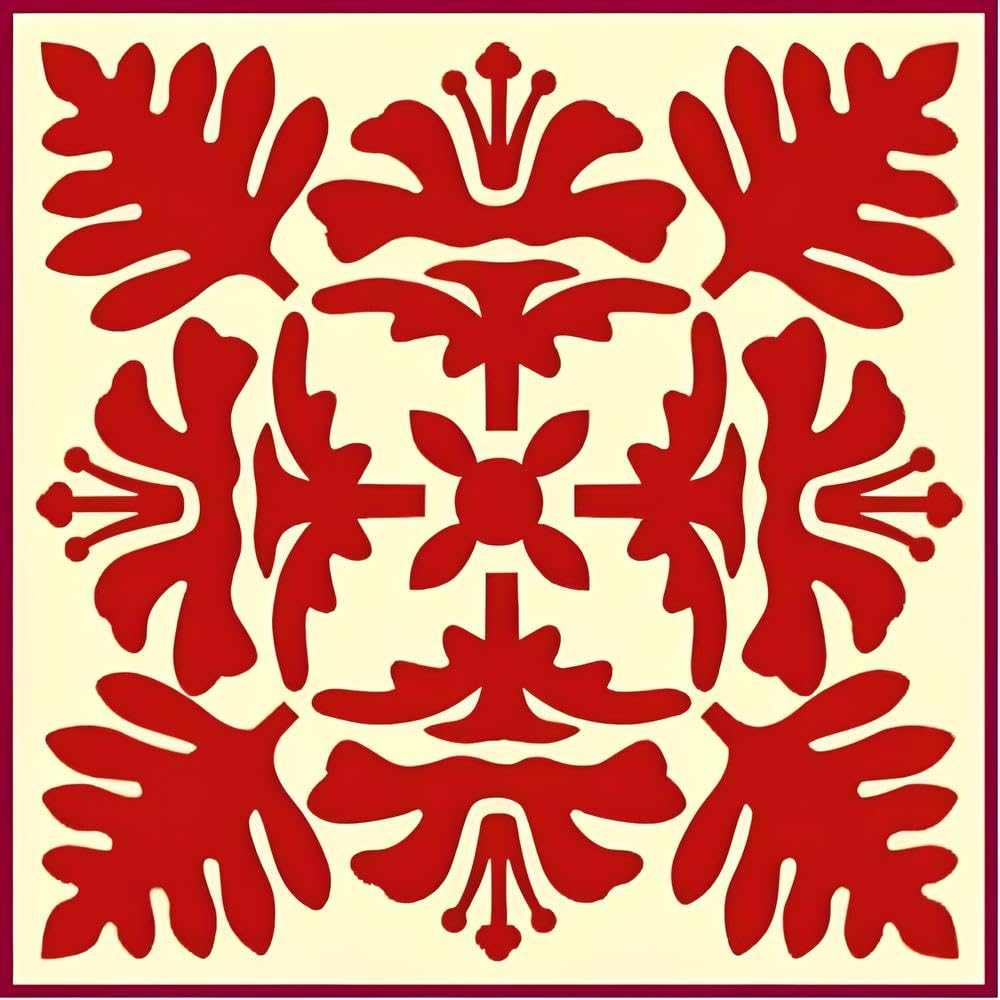 Hawaiian Quilt 2 Stencil 7x7 size on durable Mylar