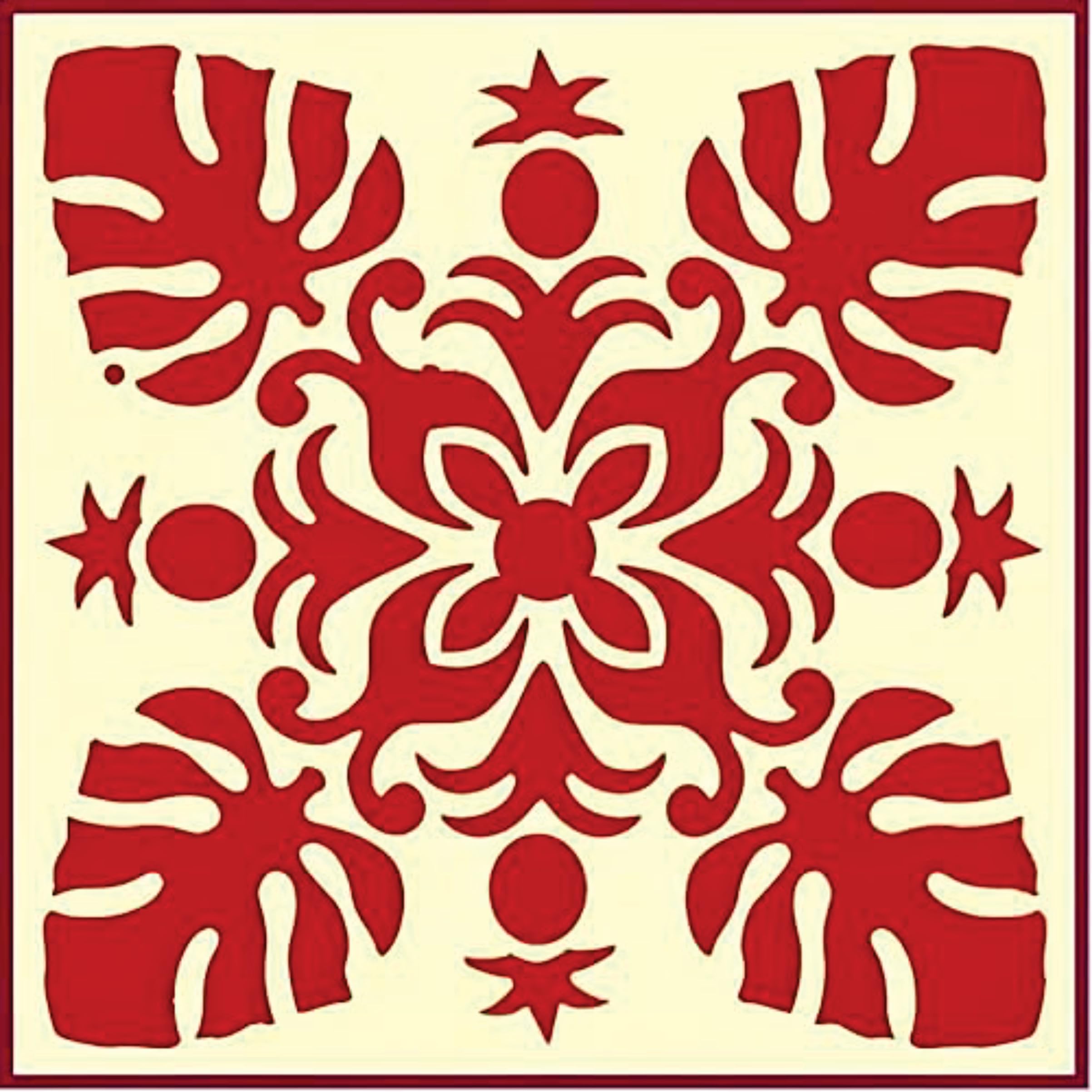Reusable 10 mil Mylar stencil for quilting and crafts