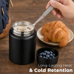 Stainless steel insulated jar by HAWEEK for kids lunch 12 oz