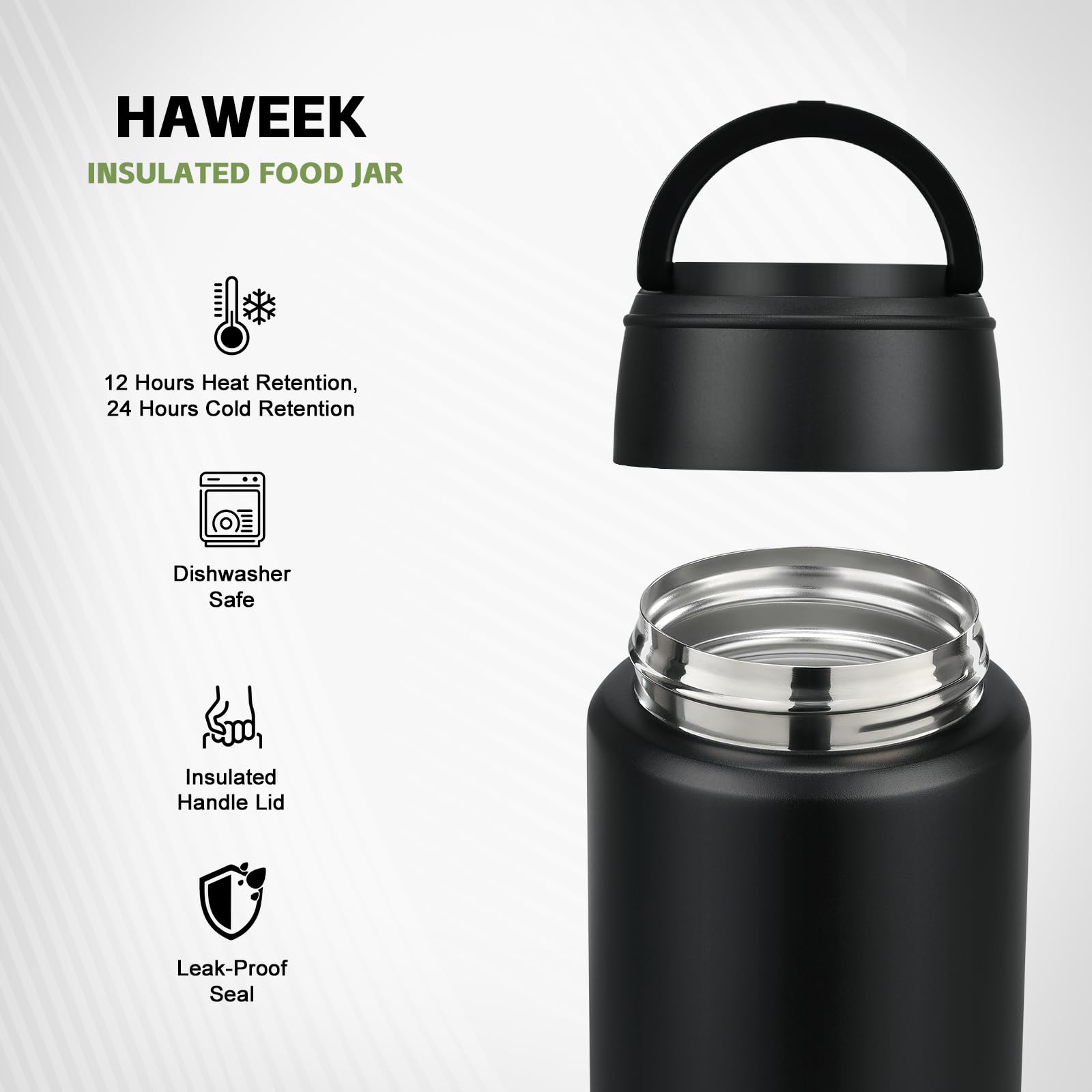hawweek outer lid serving bowl with anti slip base