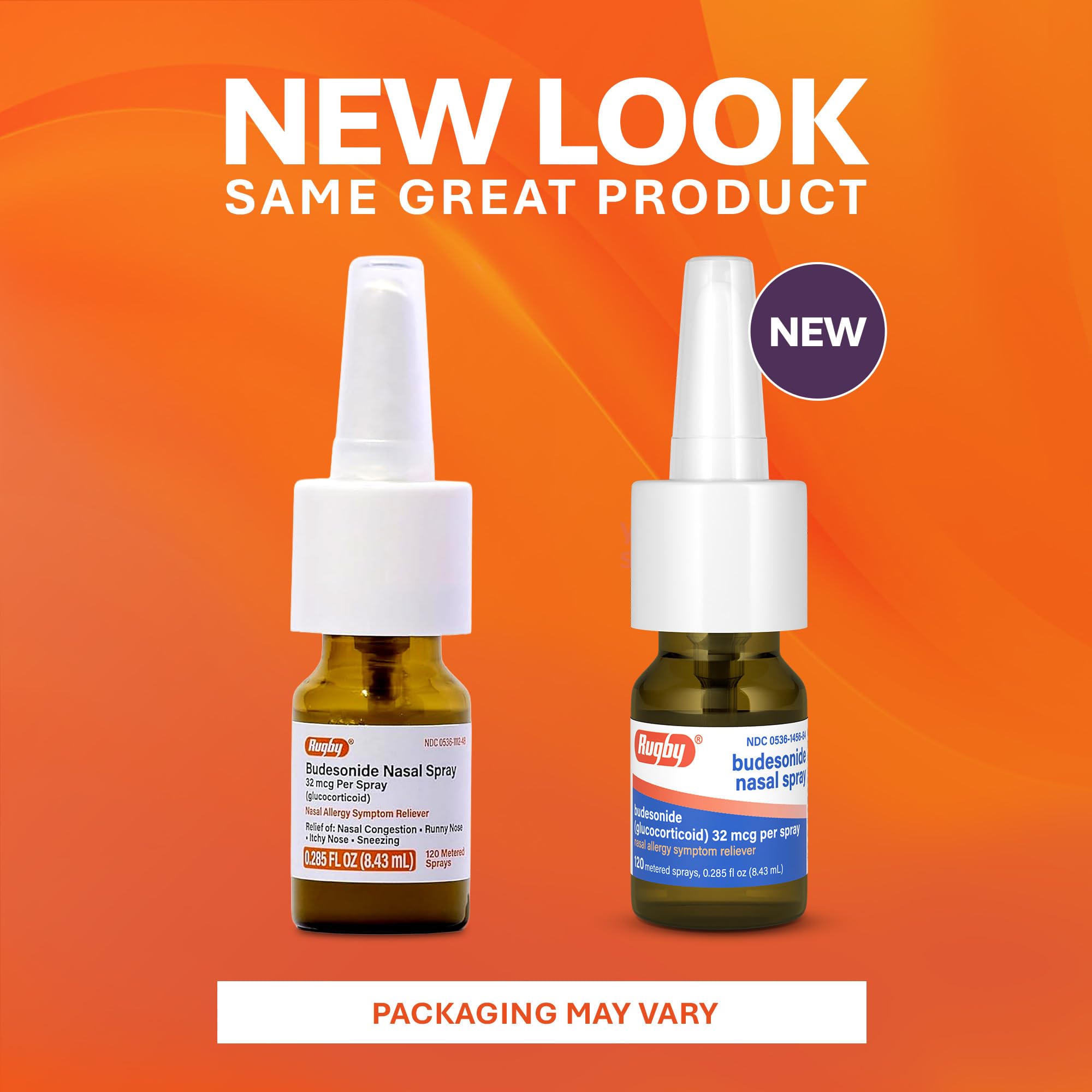 Boxed Rugby Budesonide Nasal Spray packaging for reference