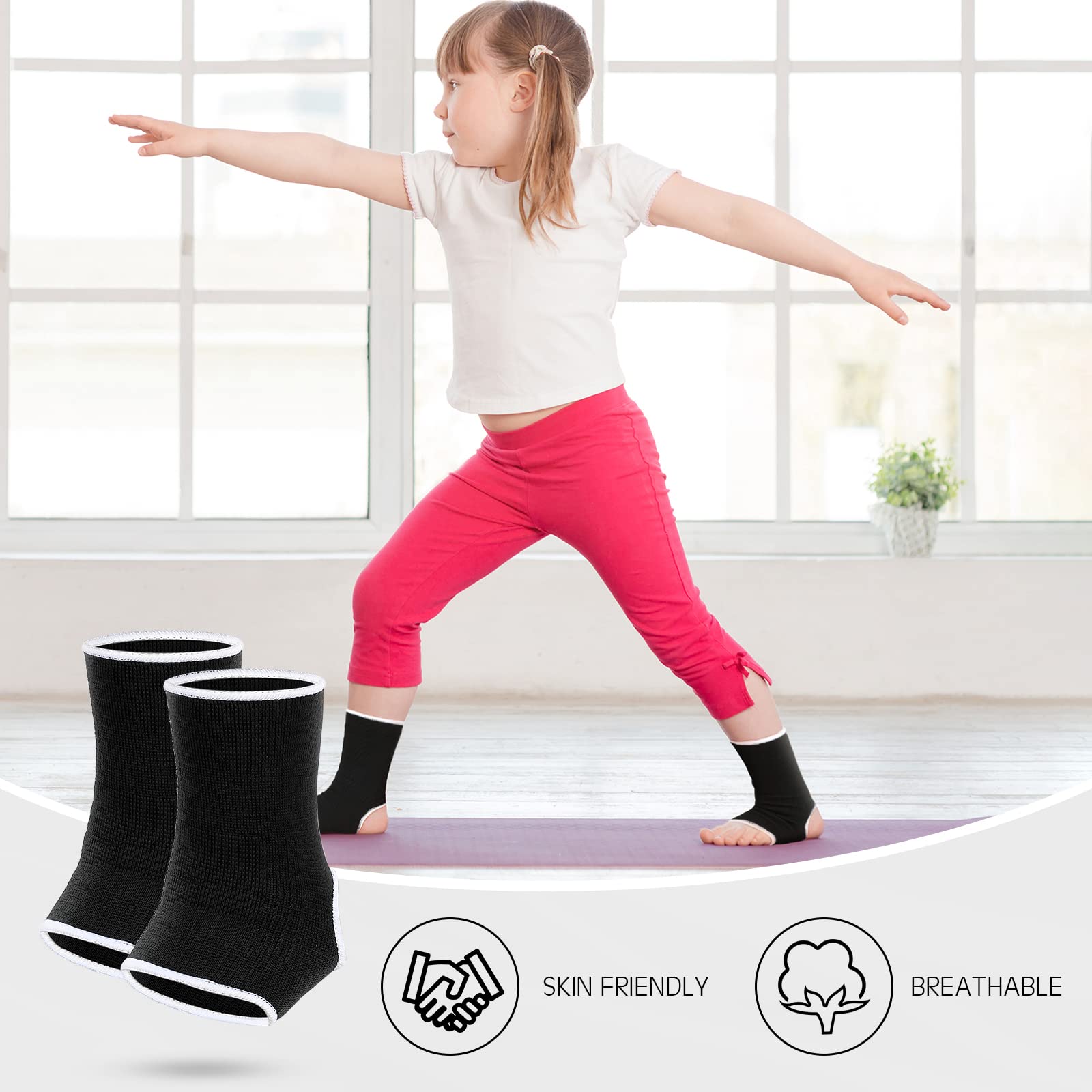Lightweight quick-dry ankle braces for active kids