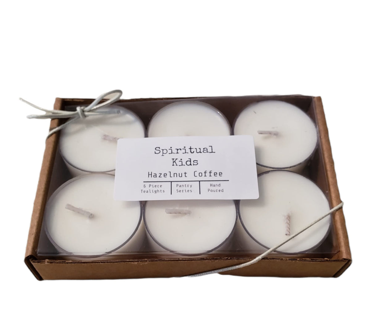 Hazelnut Coffee Tealights in natural soy wax