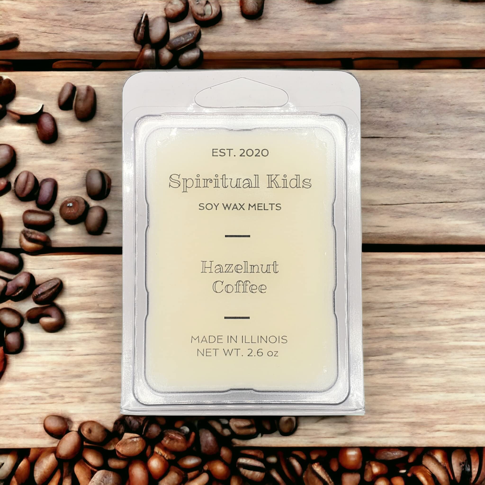 Hazelnut Coffee soy wax melts handmade with essential oils