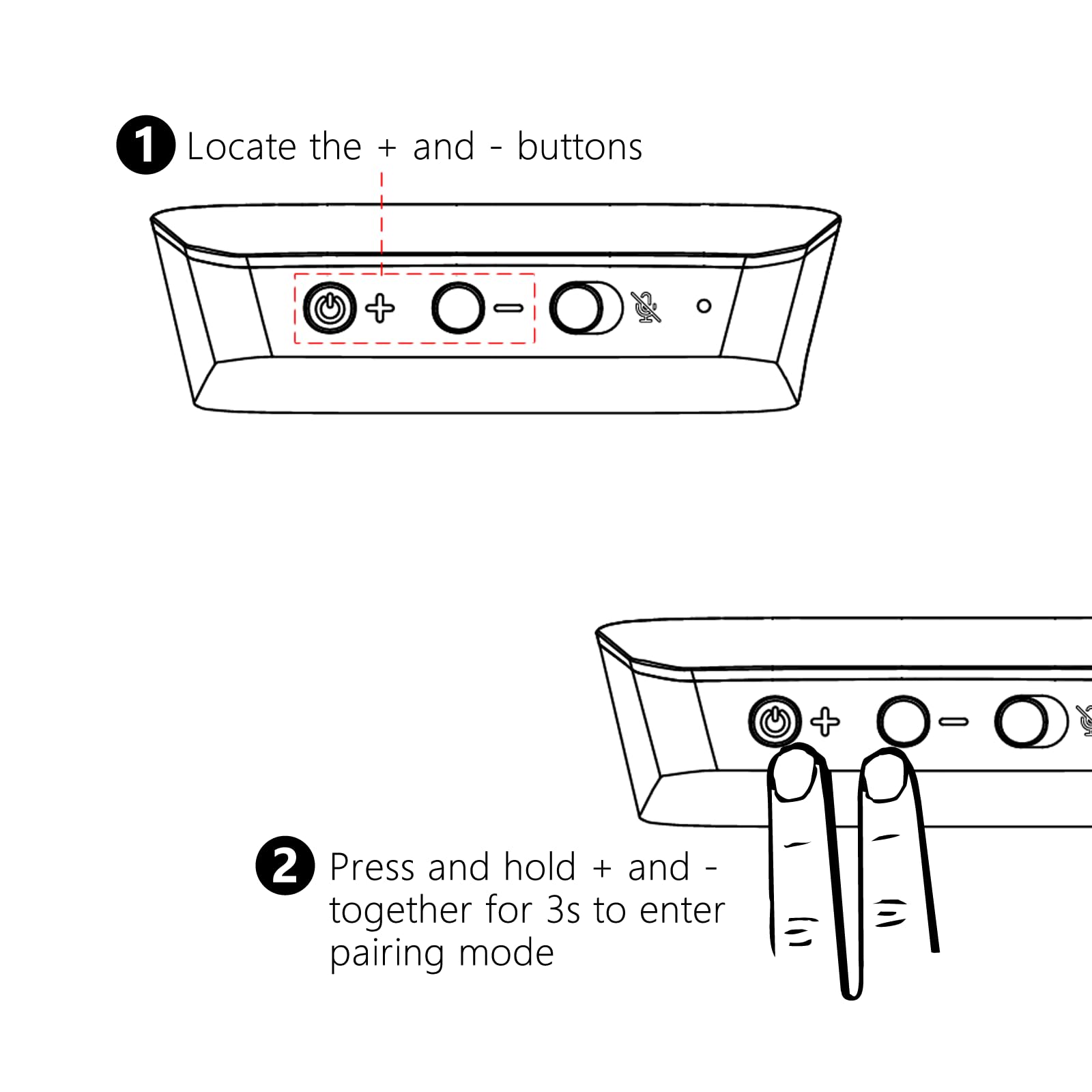 Mic behavior note indicating operations without headphones