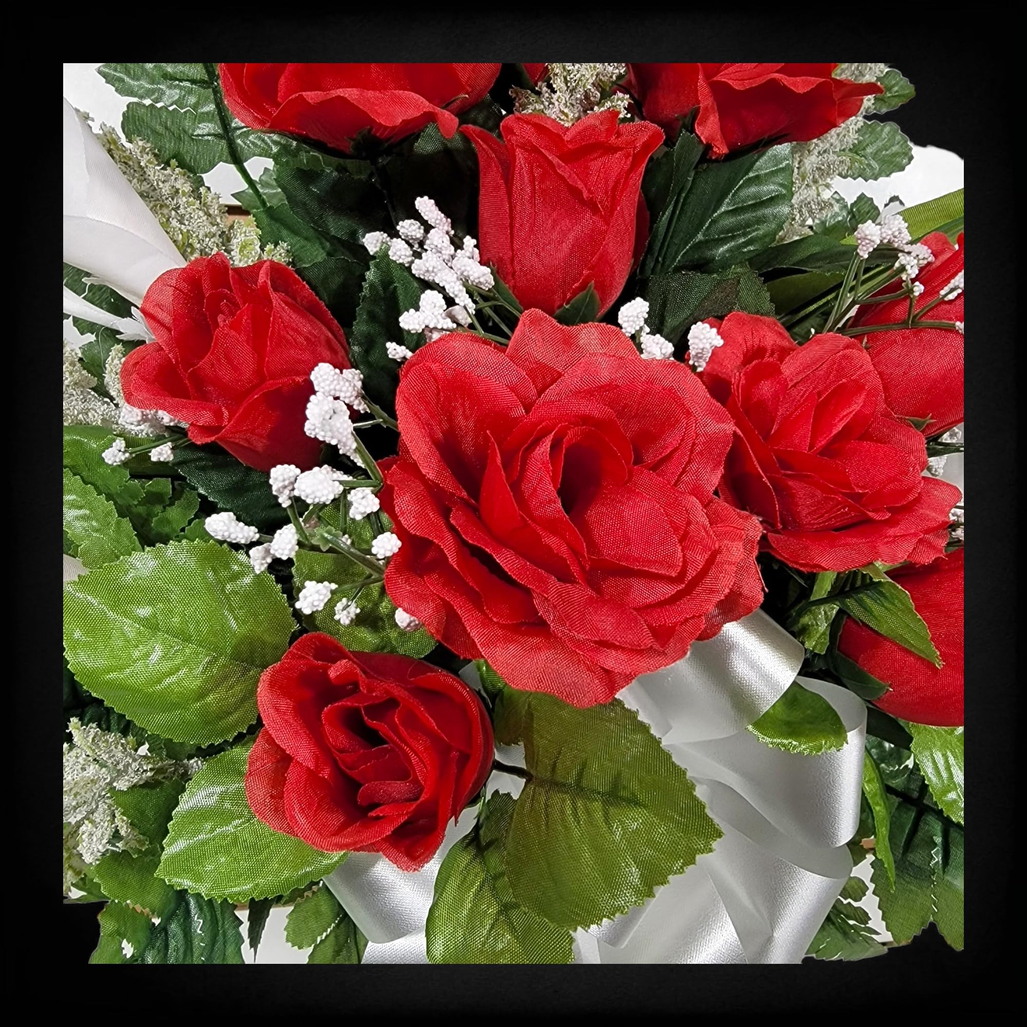 Headstone decoration bouquet for memorial sites