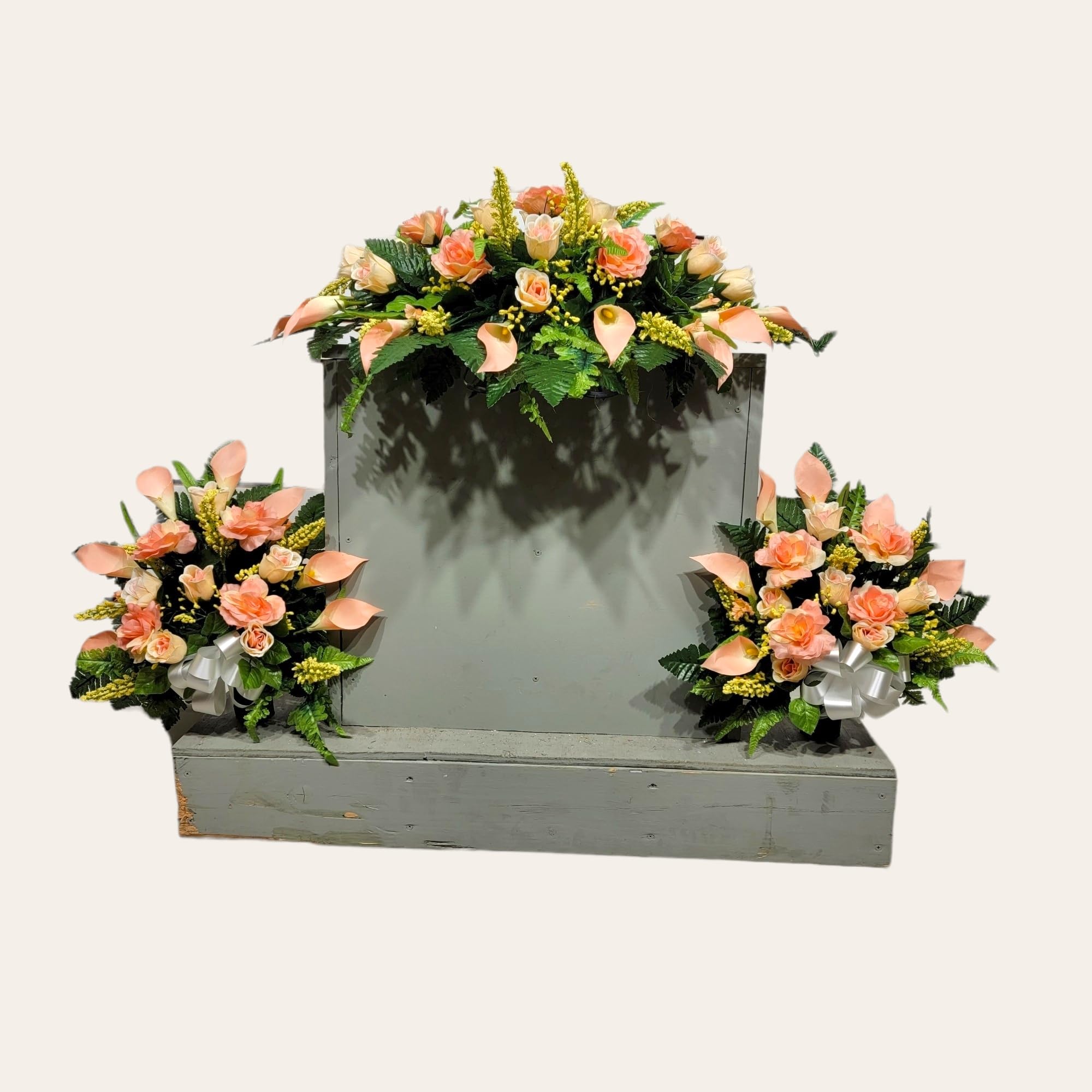 Headstone saddle frame with four legs