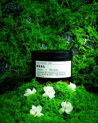 HEAL model Obsidian Candle packaging