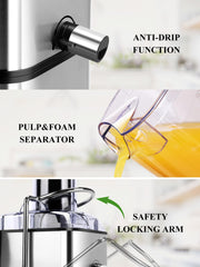 Healnitor centrifugal juicer titanium enhanced filter