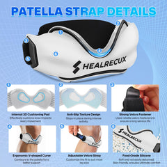 Healrecux silicone patella knee strap close up