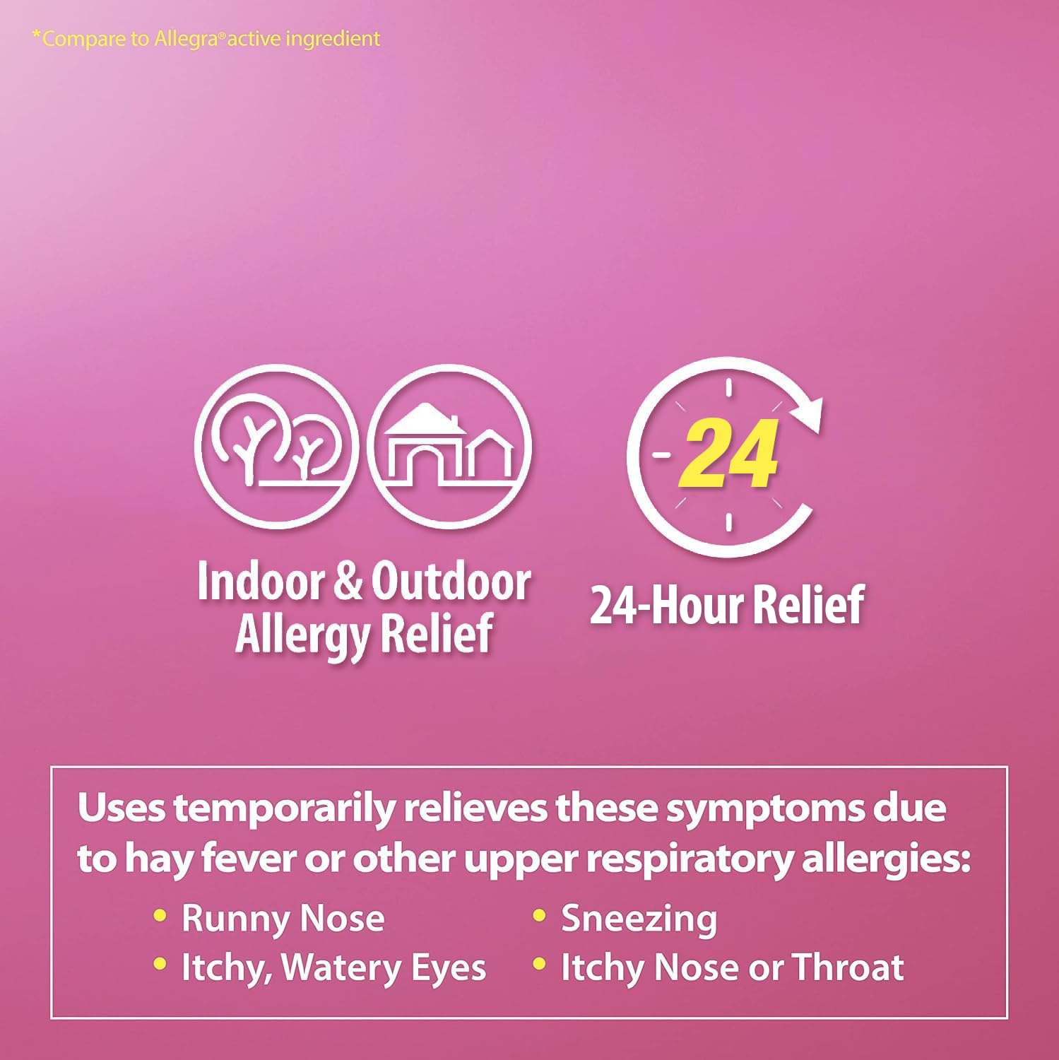 HealthA2Z 120-count bottle of allergy tablets