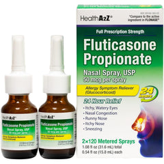 HealthA2Z Fluticasone 50mcg Nasal Spray bottle 120 sprays per bottle