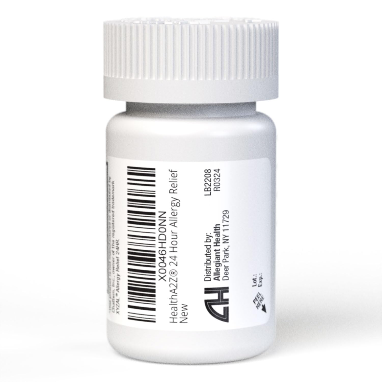 OTC antihistamine Levocetirizine 5mg tablet label