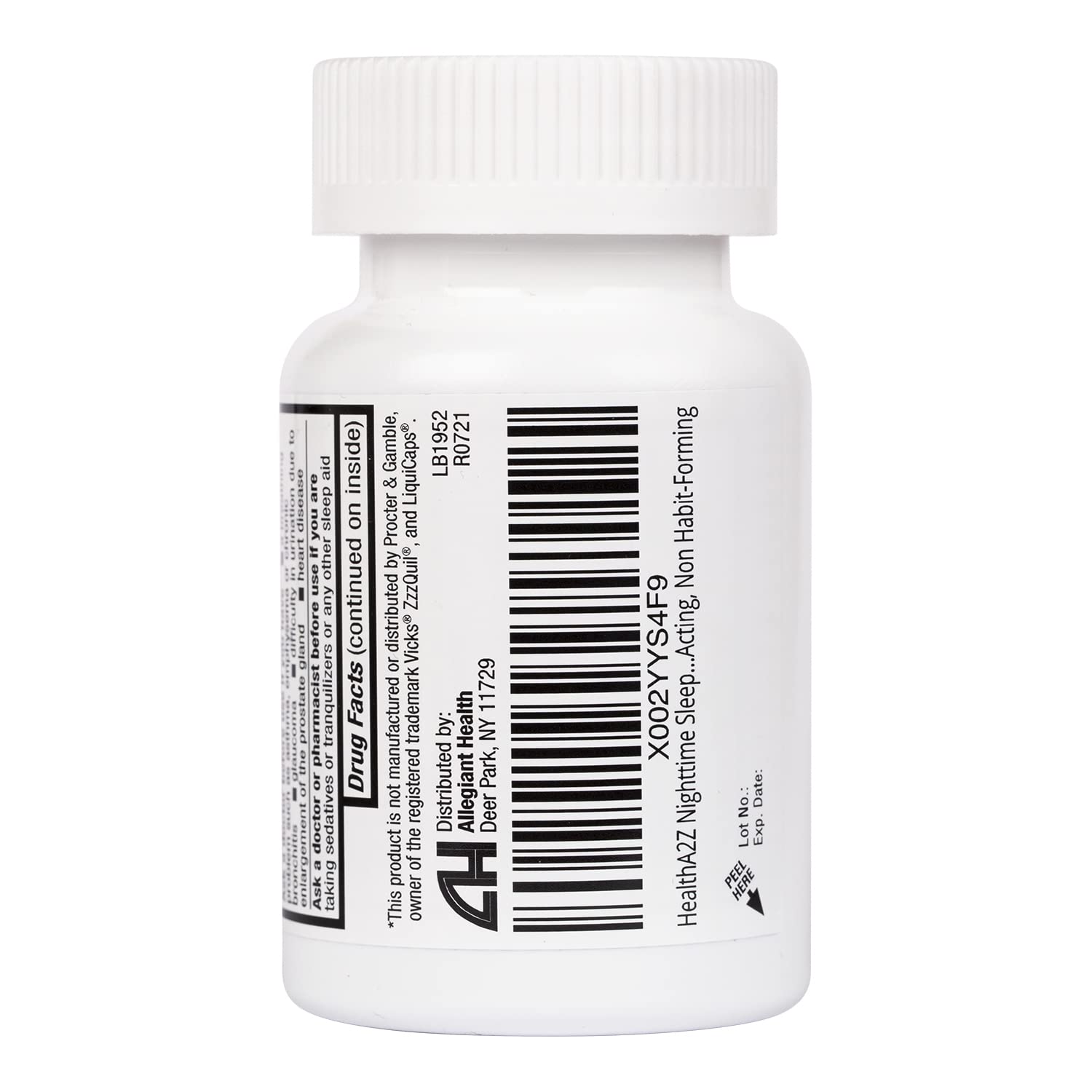 HealthA2Z Sleep Aid box and softgels arrangement