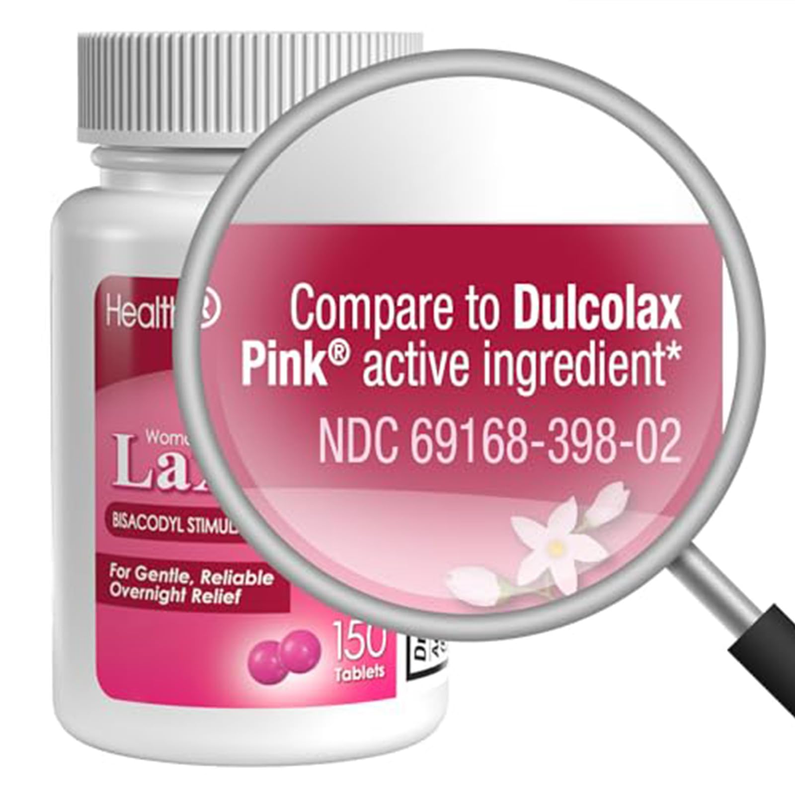 HealthA2Z Bisacodyl stimulant laxative bottle