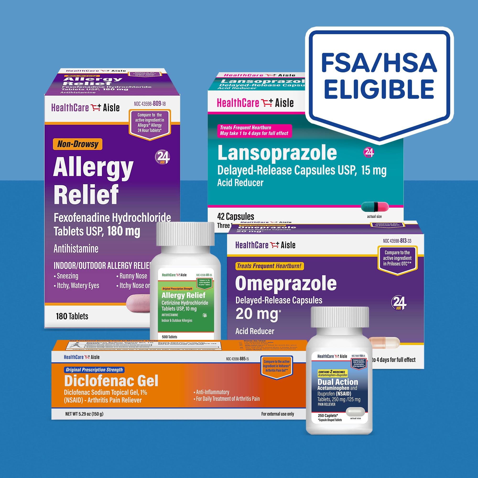 HealthCareAisle 24hour allergy relief antihistamine tablet