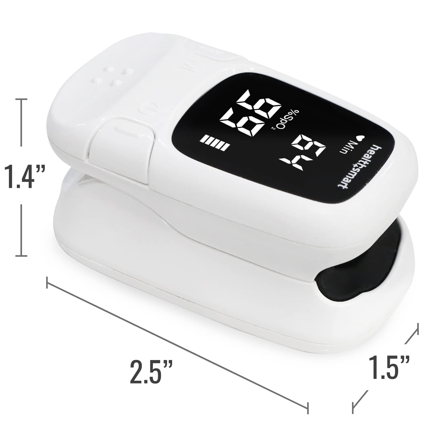 Compatible with any finger size HealthSmart oximeter