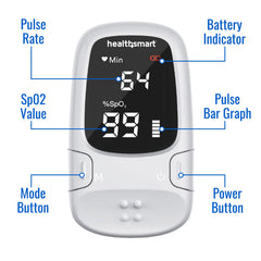 Low-battery alert on HealthSmart Digital Fingertip Sport Pulse Oximeter