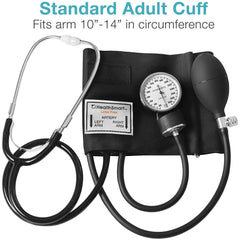 HealthSmart manual BP monitor kit with stethoscope