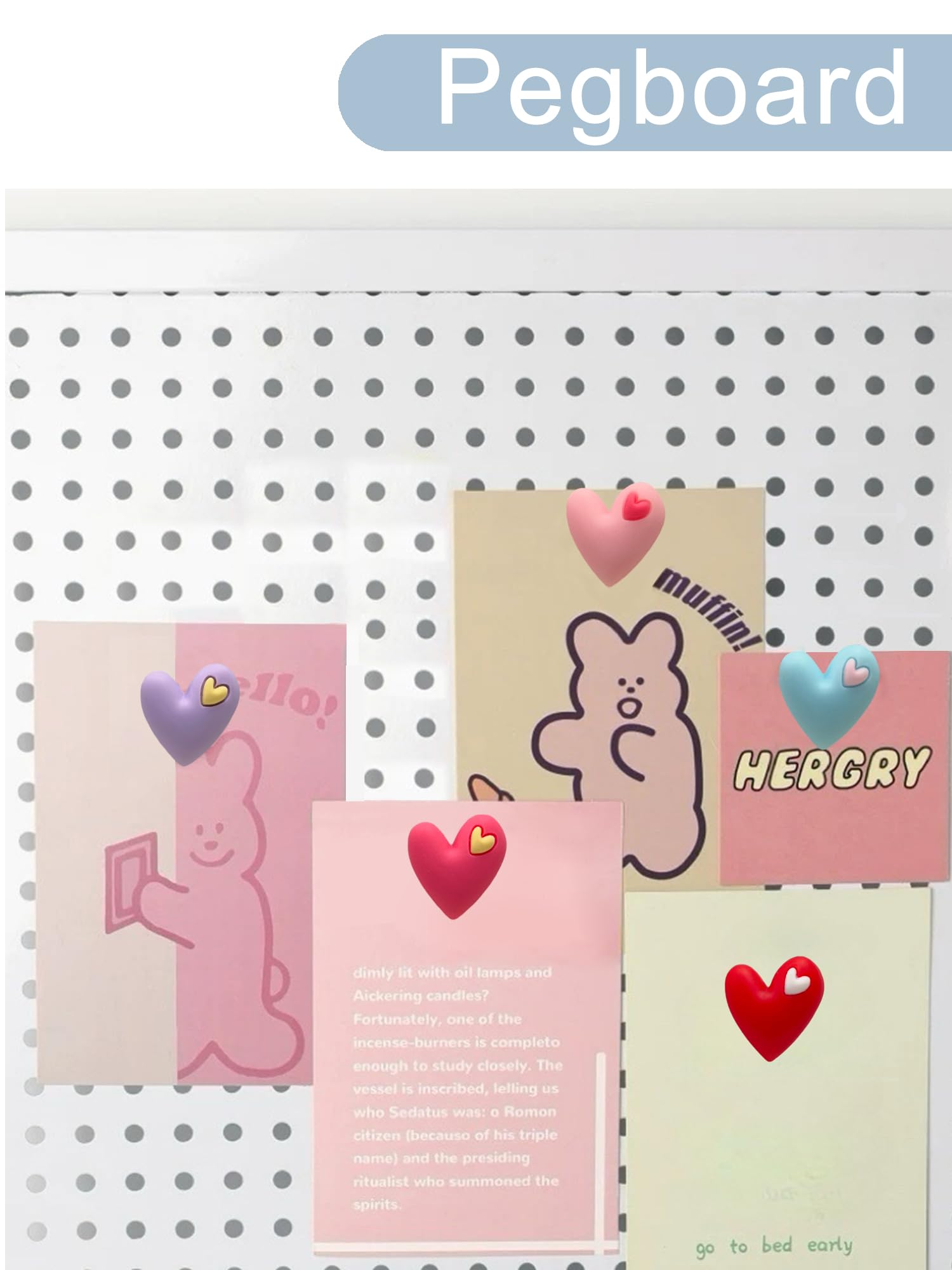Blue heart decorative magnet suitable for lockers and metal surfaces