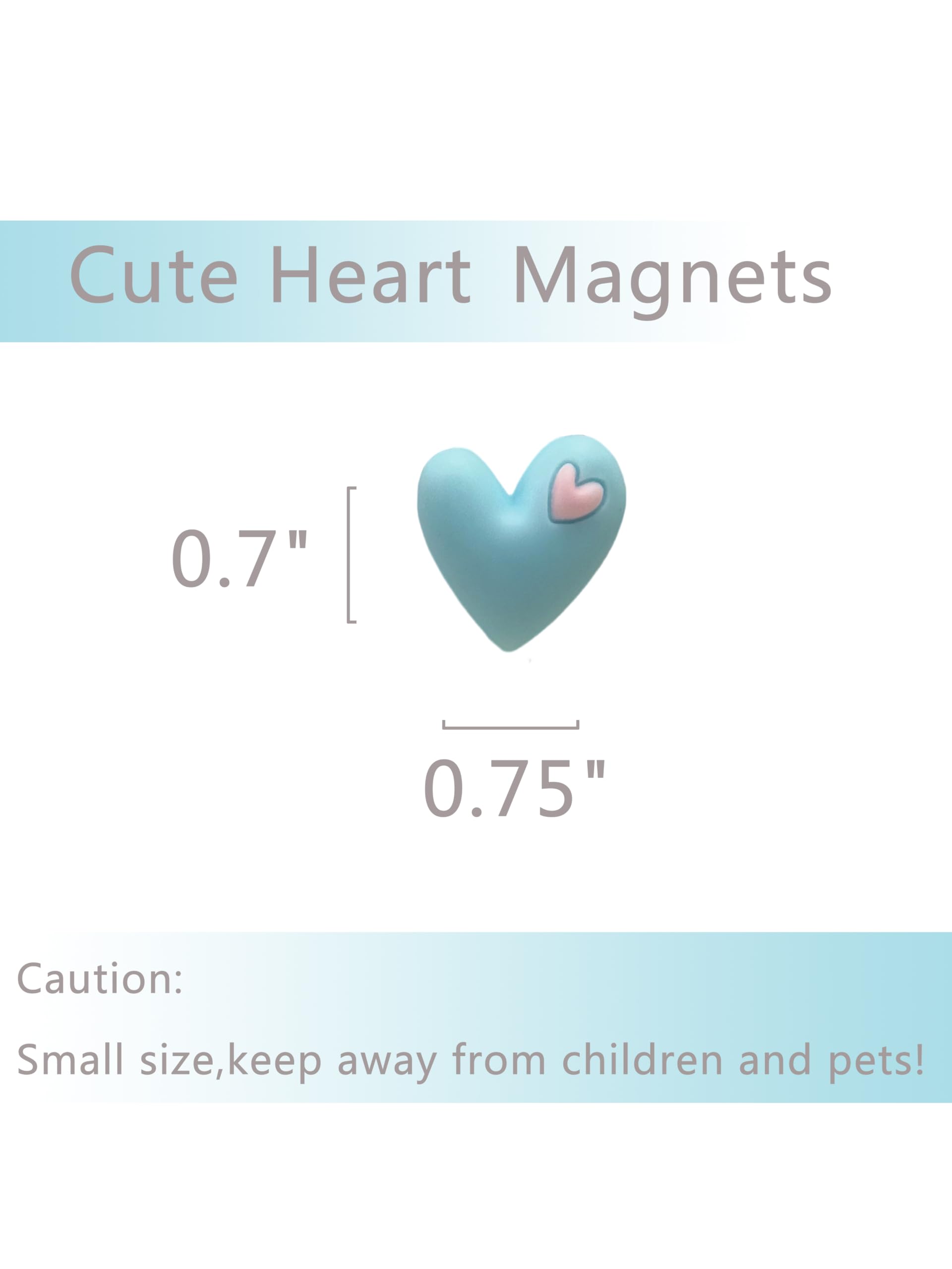Red heart refrigerator magnet for whiteboards and surfaces
